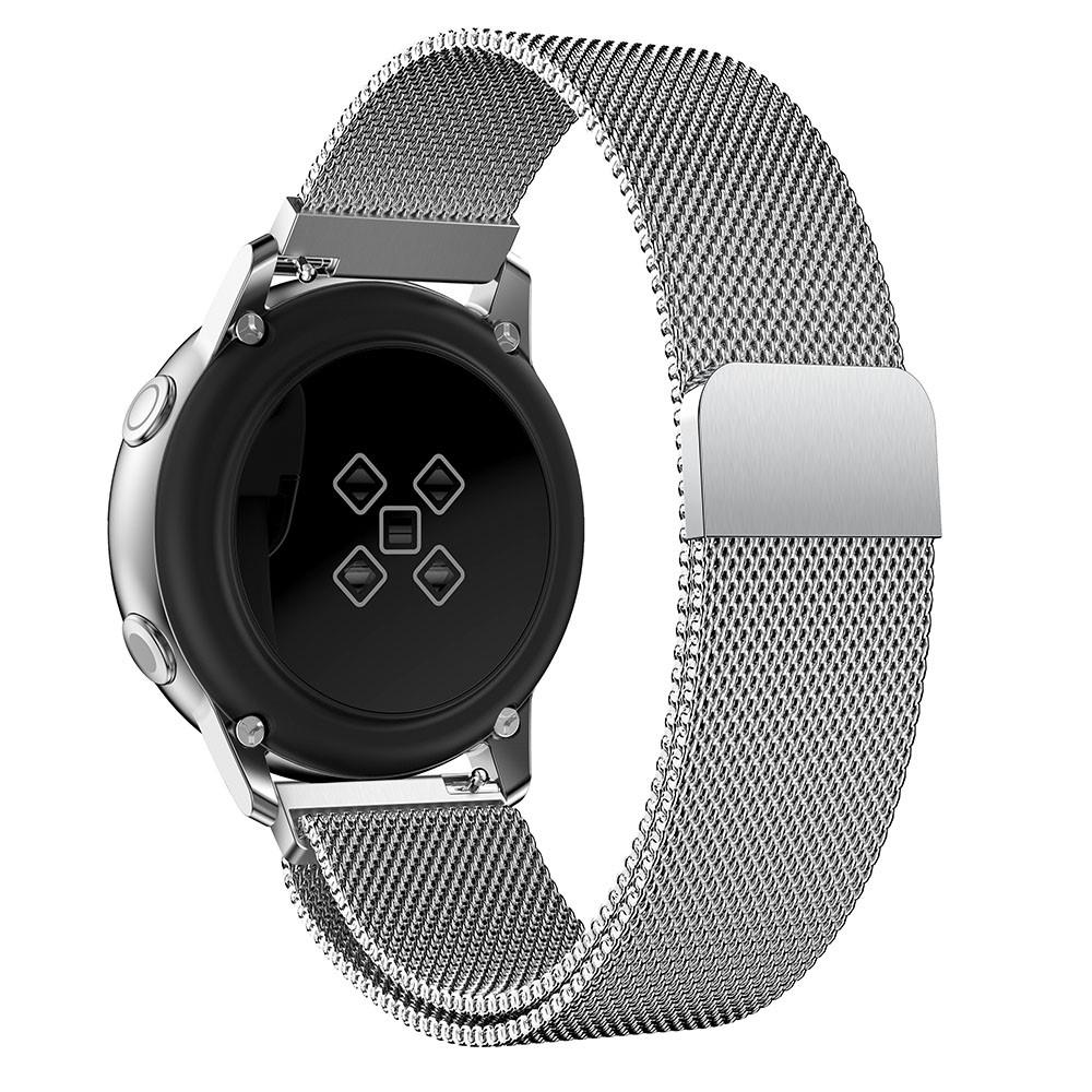 Samsung Galaxy Watch Active Milanese Loop Band Silver