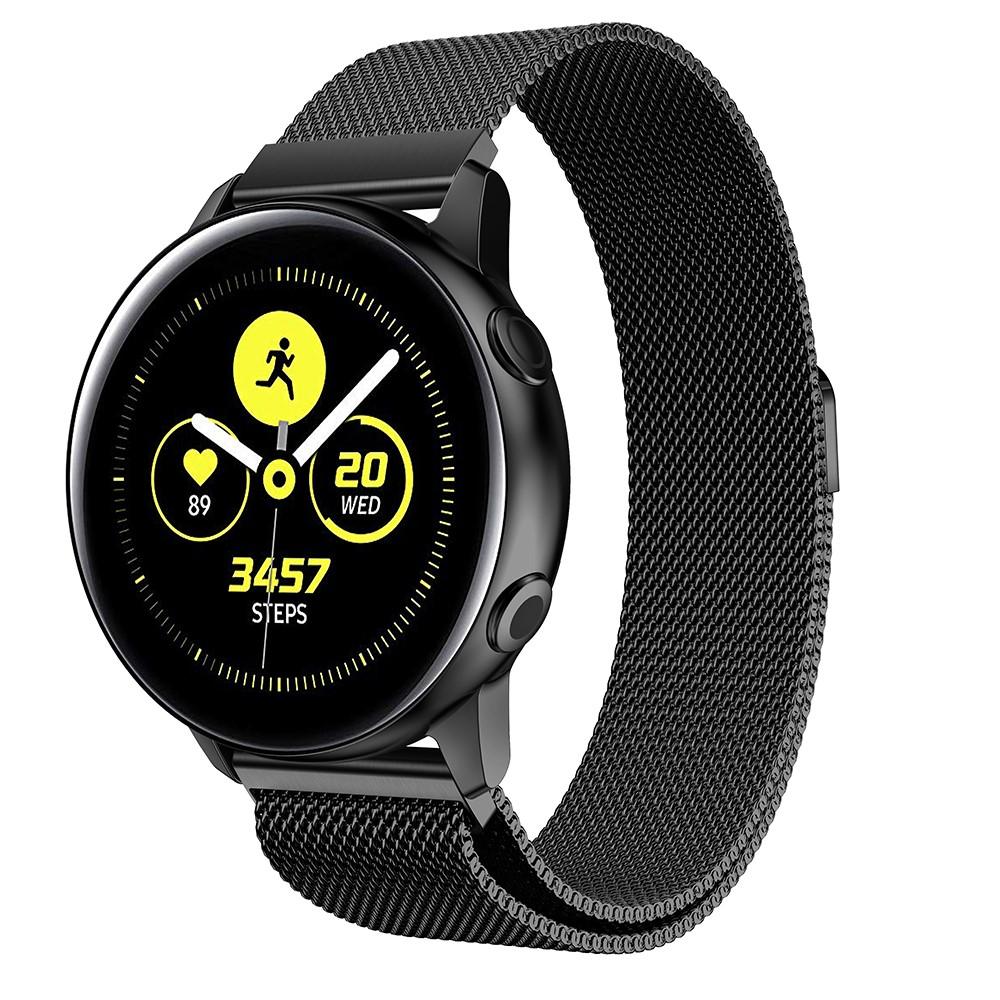 Samsung Galaxy Watch Active Milanese Loop Band Black