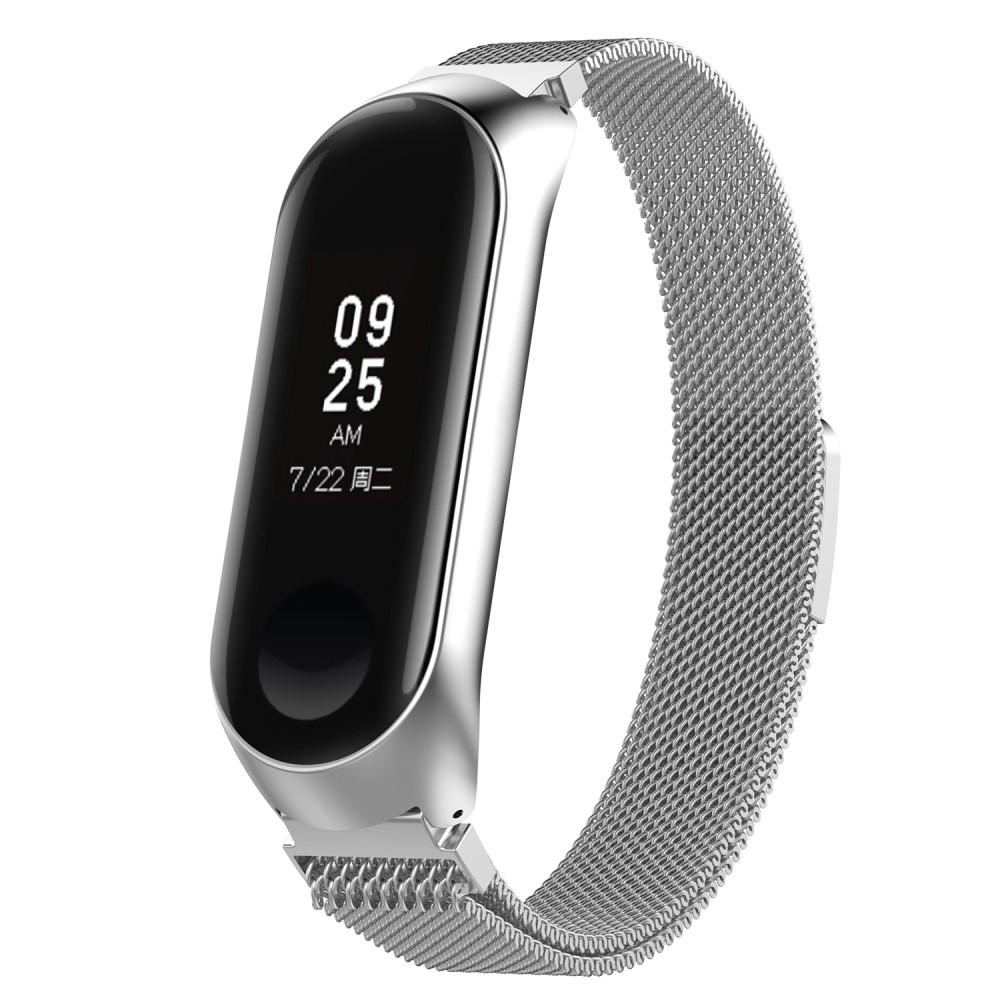 Xiaomi Mi Band 4/Mi Band 3 Milanese Loop Band Silver