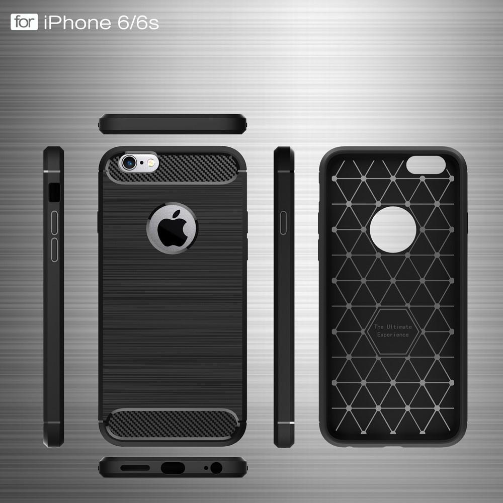 Apple iPhone 6/6S Brushed TPU Case Black