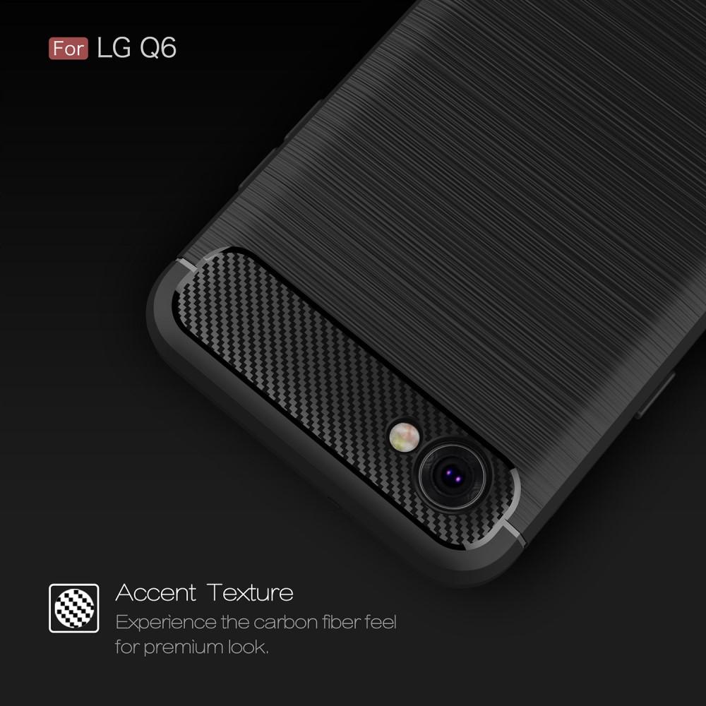 LG Q6 Brushed TPU Case Black