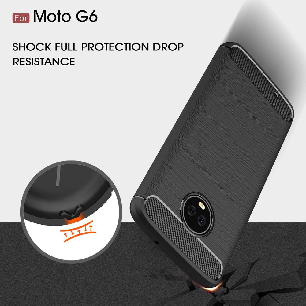 Motorola Moto G6 Brushed TPU Case Black