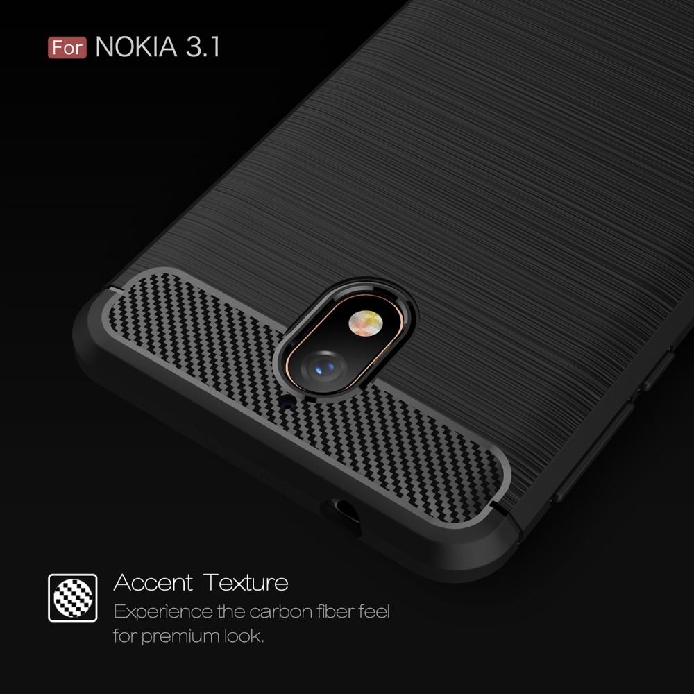 Nokia 3.1 2018 Brushed TPU Case Black