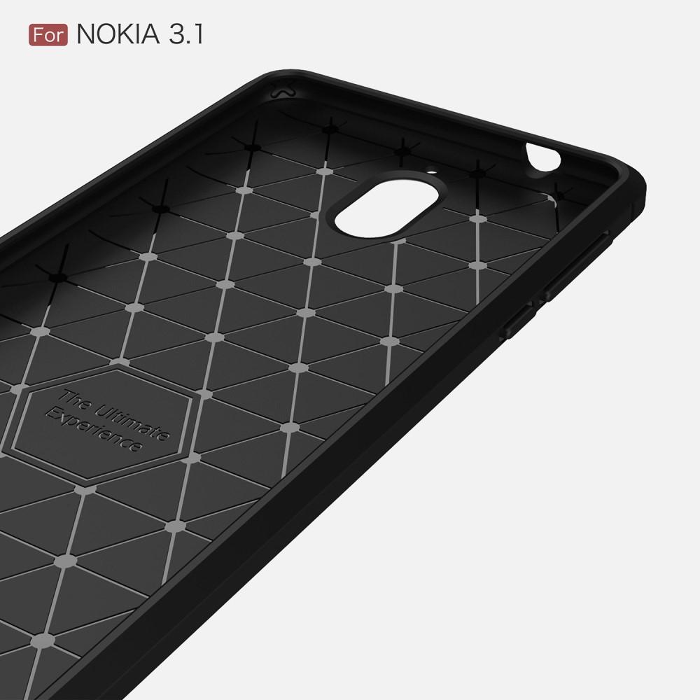 Nokia 3.1 2018 Brushed TPU Case Black