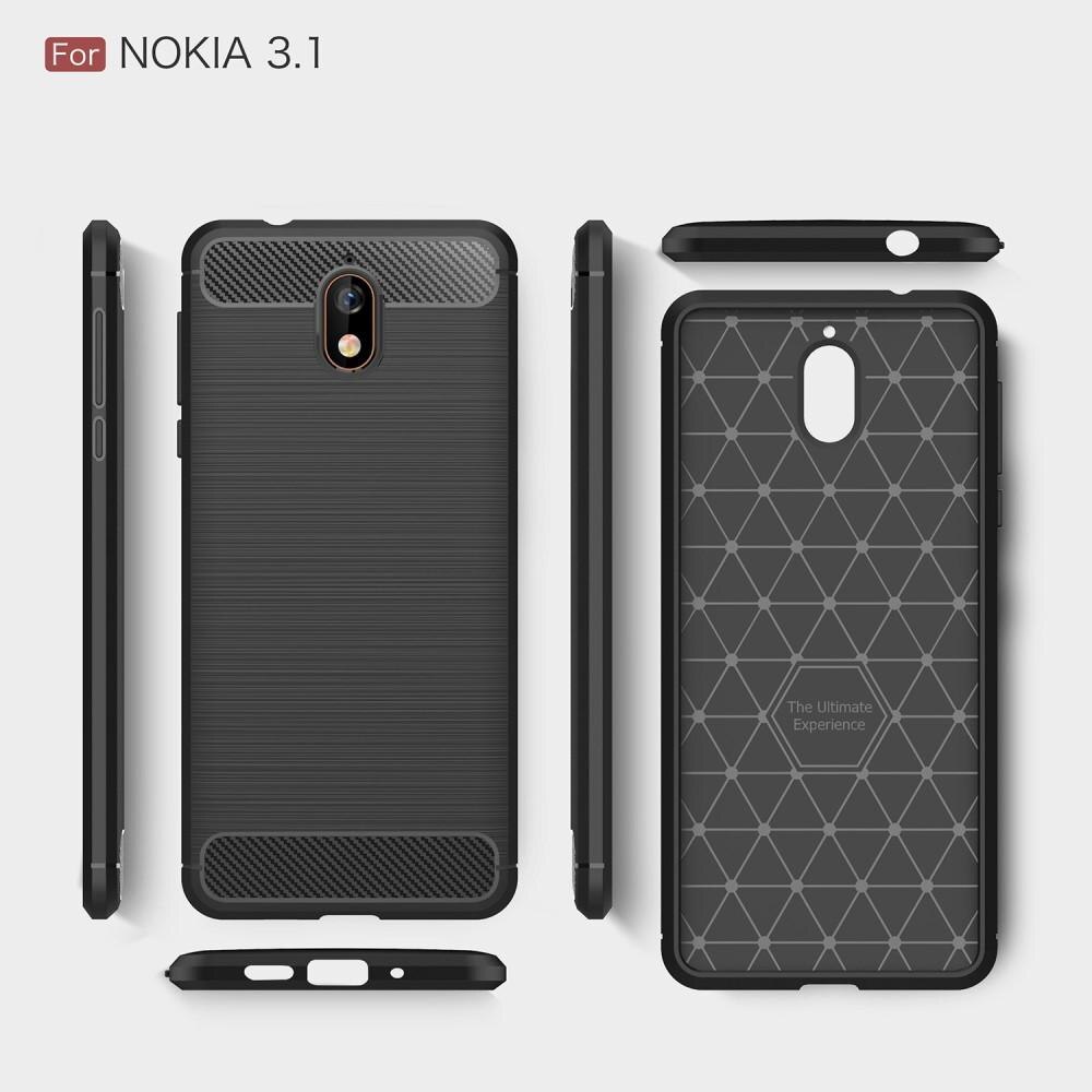 Nokia 3.1 2018 Brushed TPU Case Black