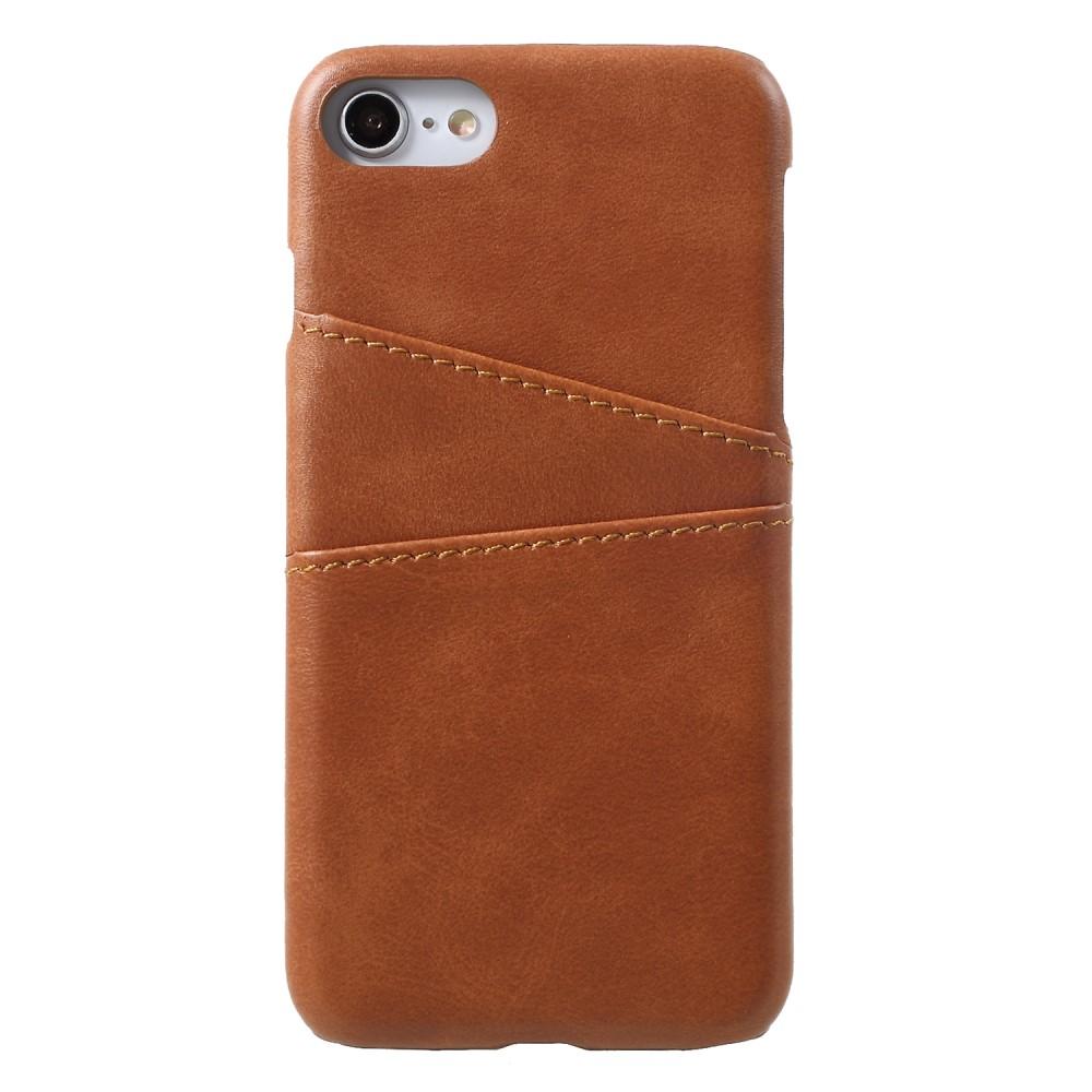 iPhone 7 Card Slots Case Brown