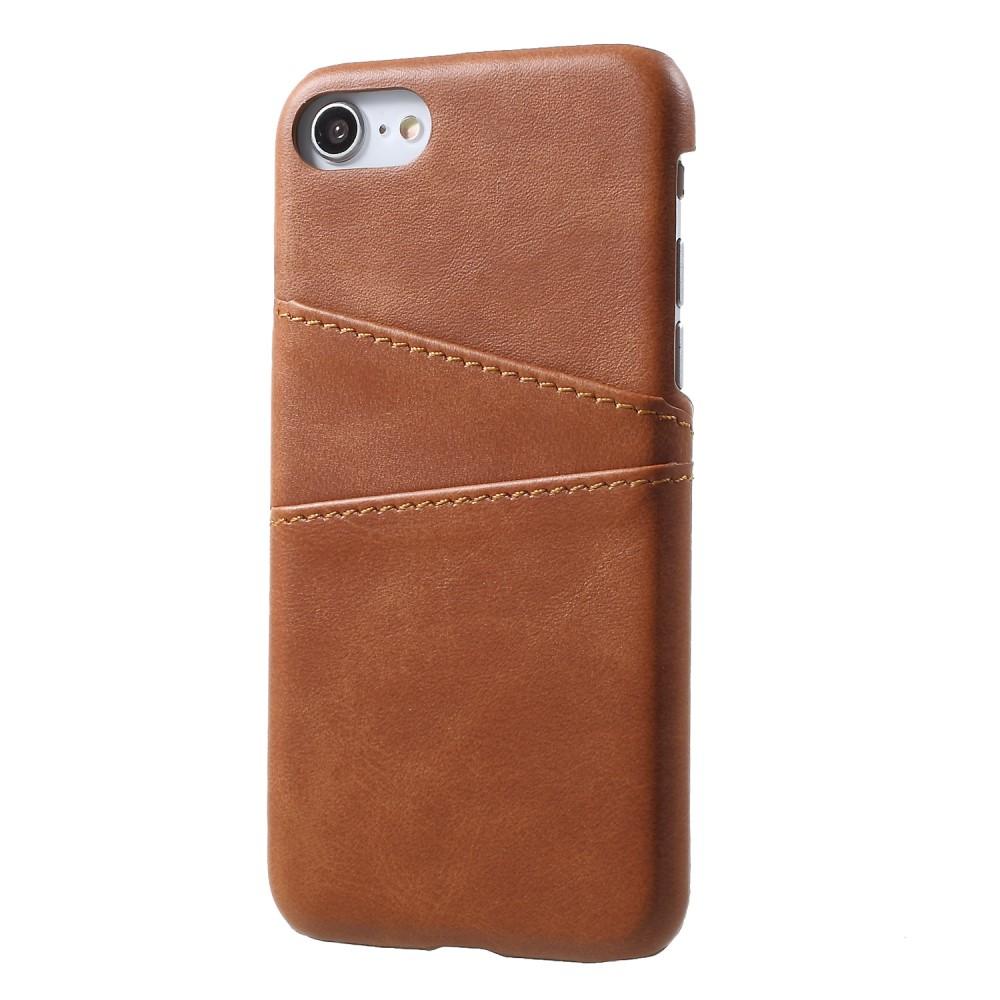 iPhone 7 Card Slots Case Brown