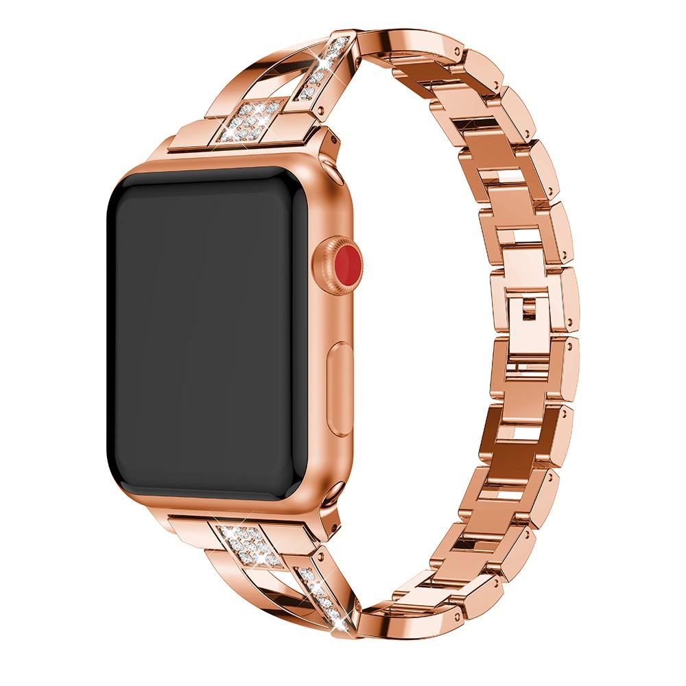 Apple Watch 41mm Series 8 Crystal Bracelet Rose Gold