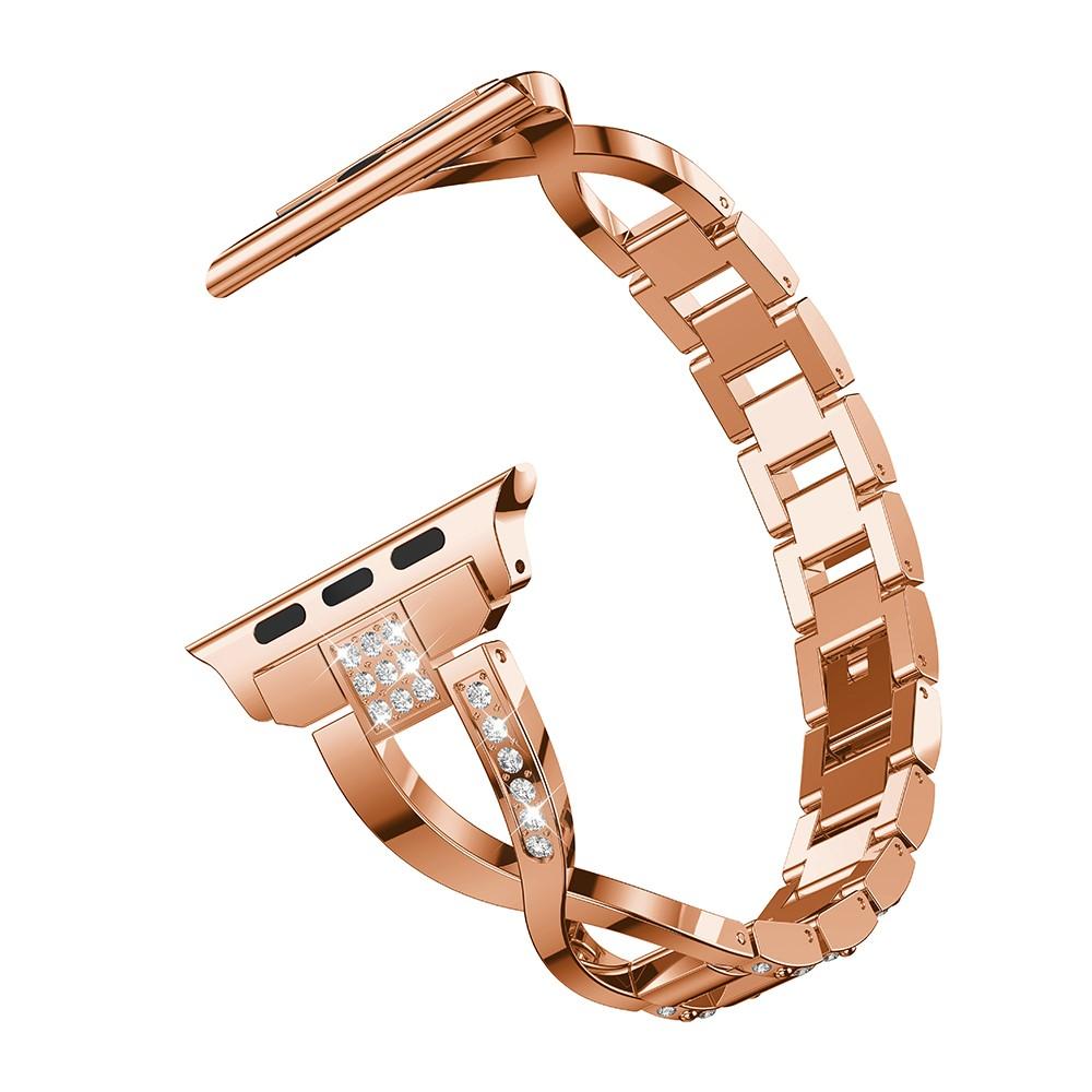 Apple Watch Ultra 49mm Crystal Bracelet Rose Gold