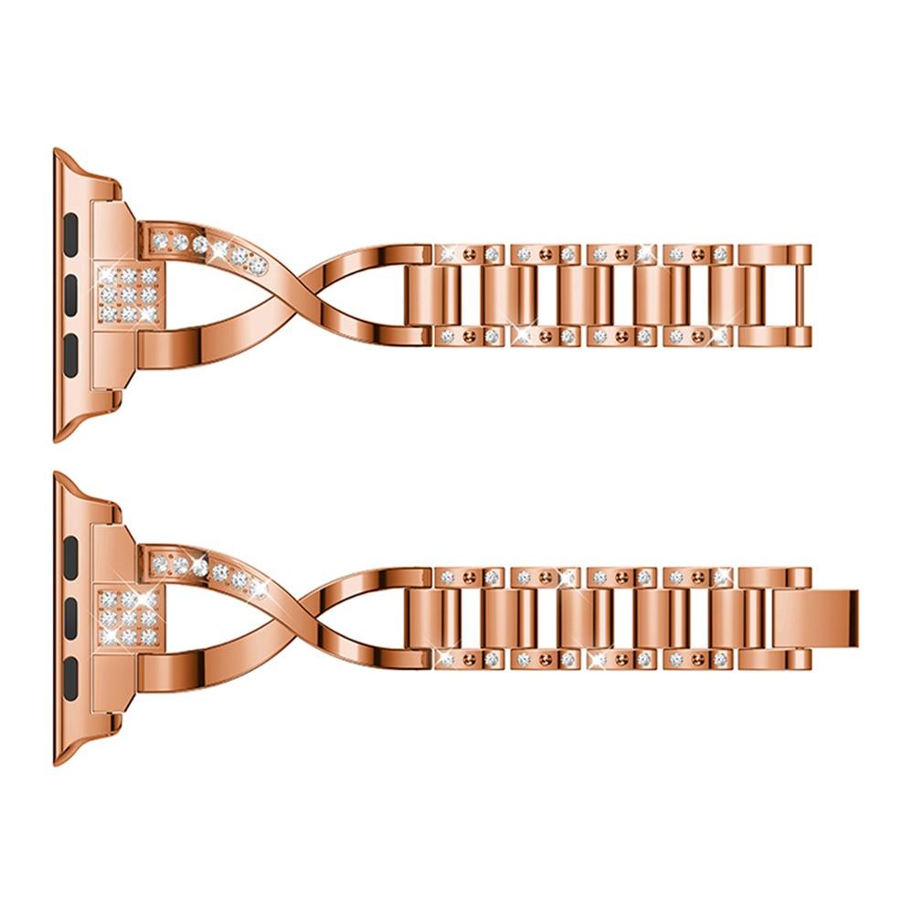 Apple Watch 41mm Series 8 Crystal Bracelet Rose Gold