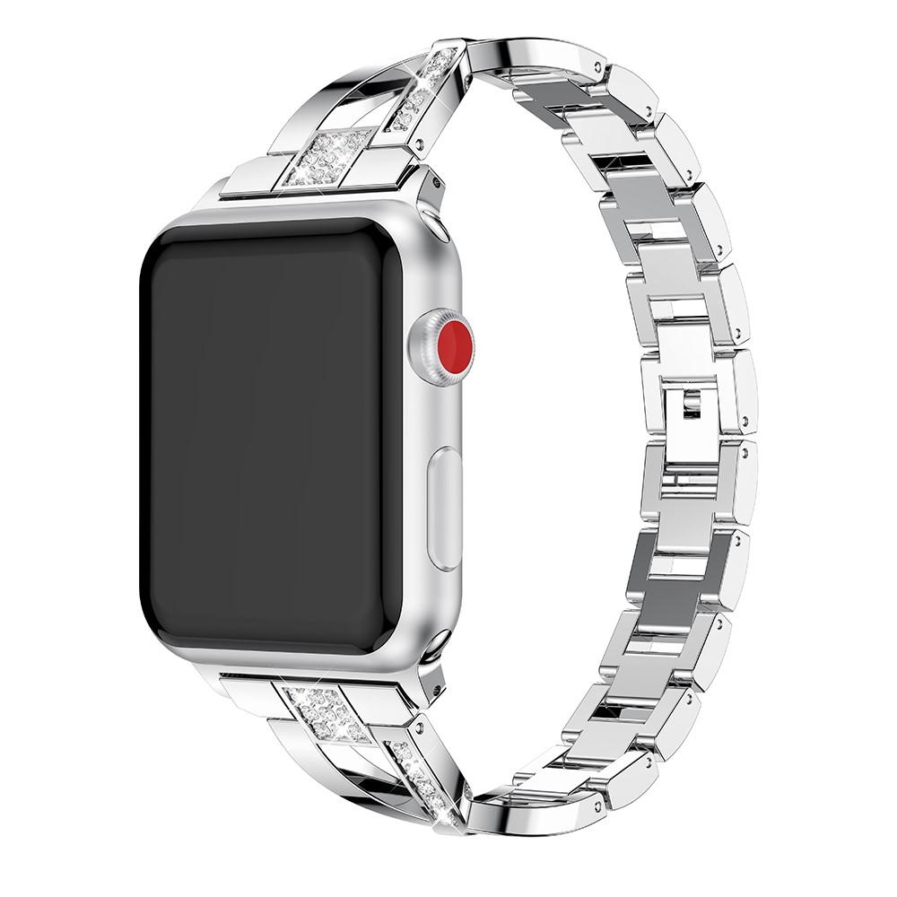 Apple Watch 41mm Series 8 Crystal Bracelet Silver