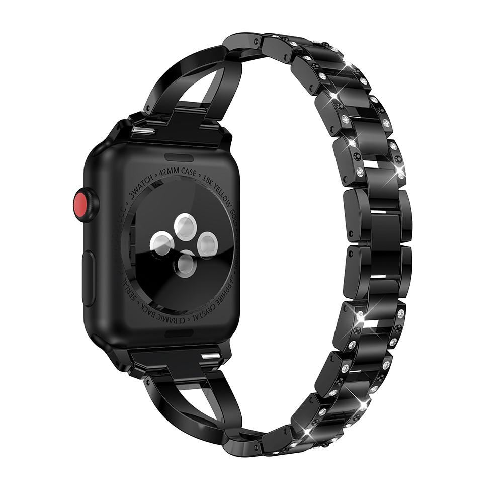 Apple Watch 42/44/45 mm Crystal Bracelet Black