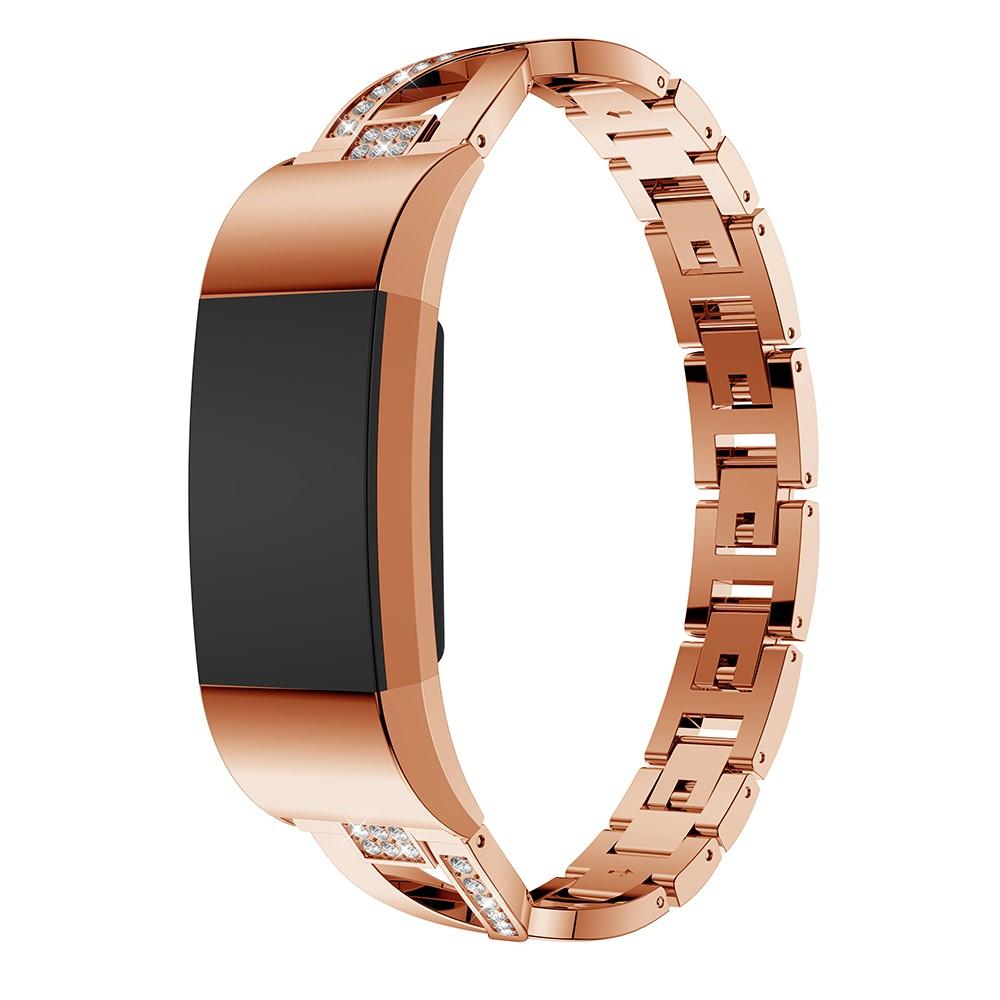 Fitbit Charge 2 Crystal Bracelet Rose Gold