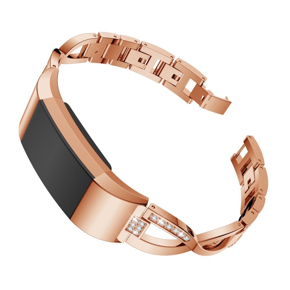 Fitbit Charge 2 Crystal Bracelet Rose Gold