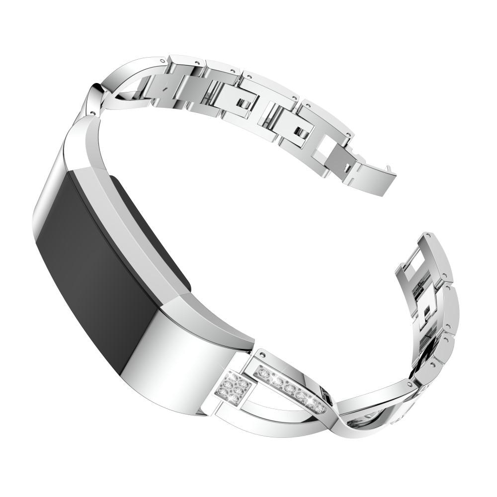 Fitbit Charge 2 Crystal Bracelet Silver