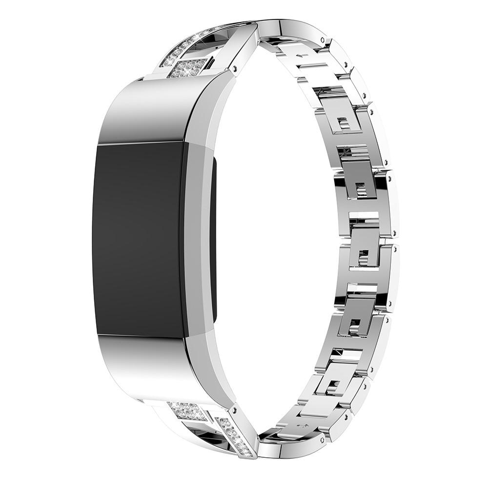 Fitbit Charge 2 Crystal Bracelet Silver