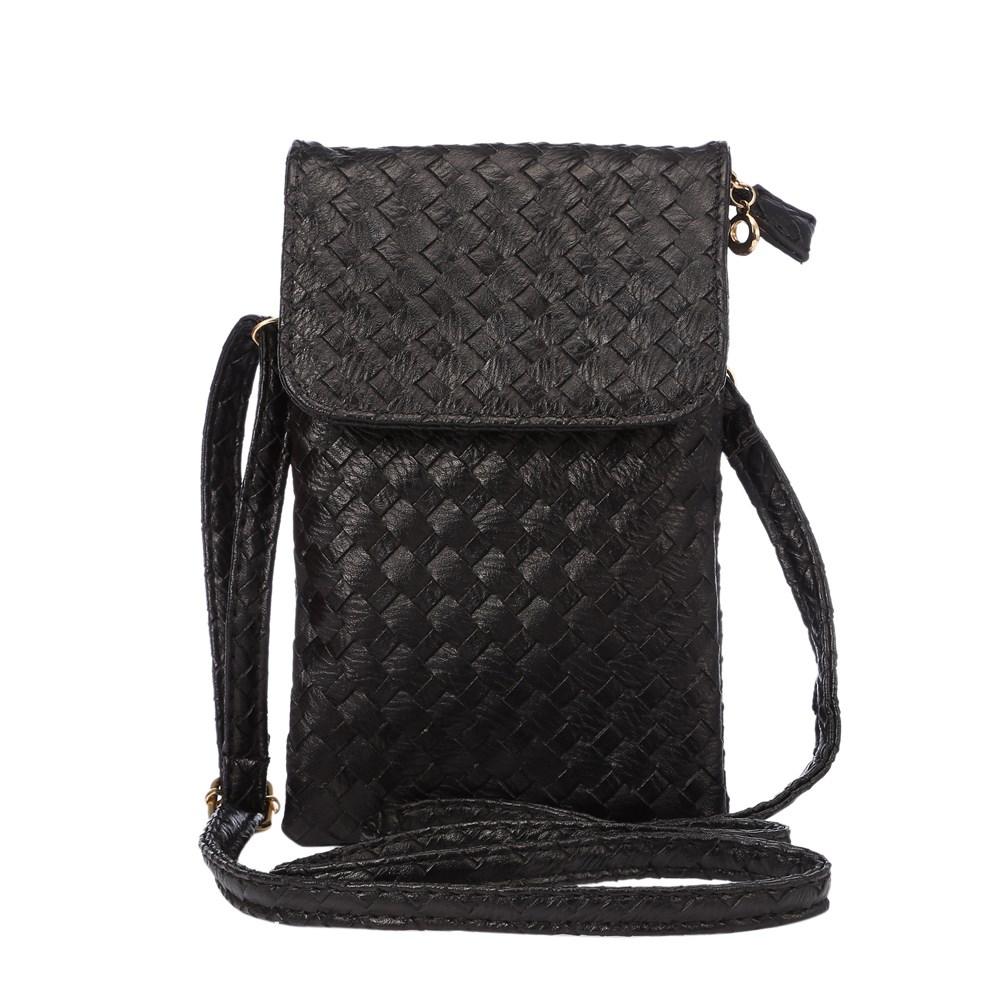 Braided Wallet Purse Black