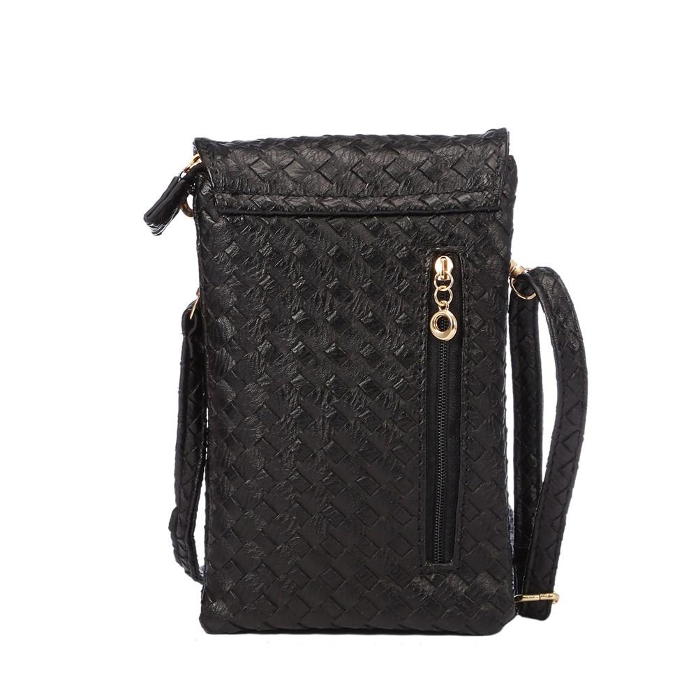 Braided Wallet Purse Black