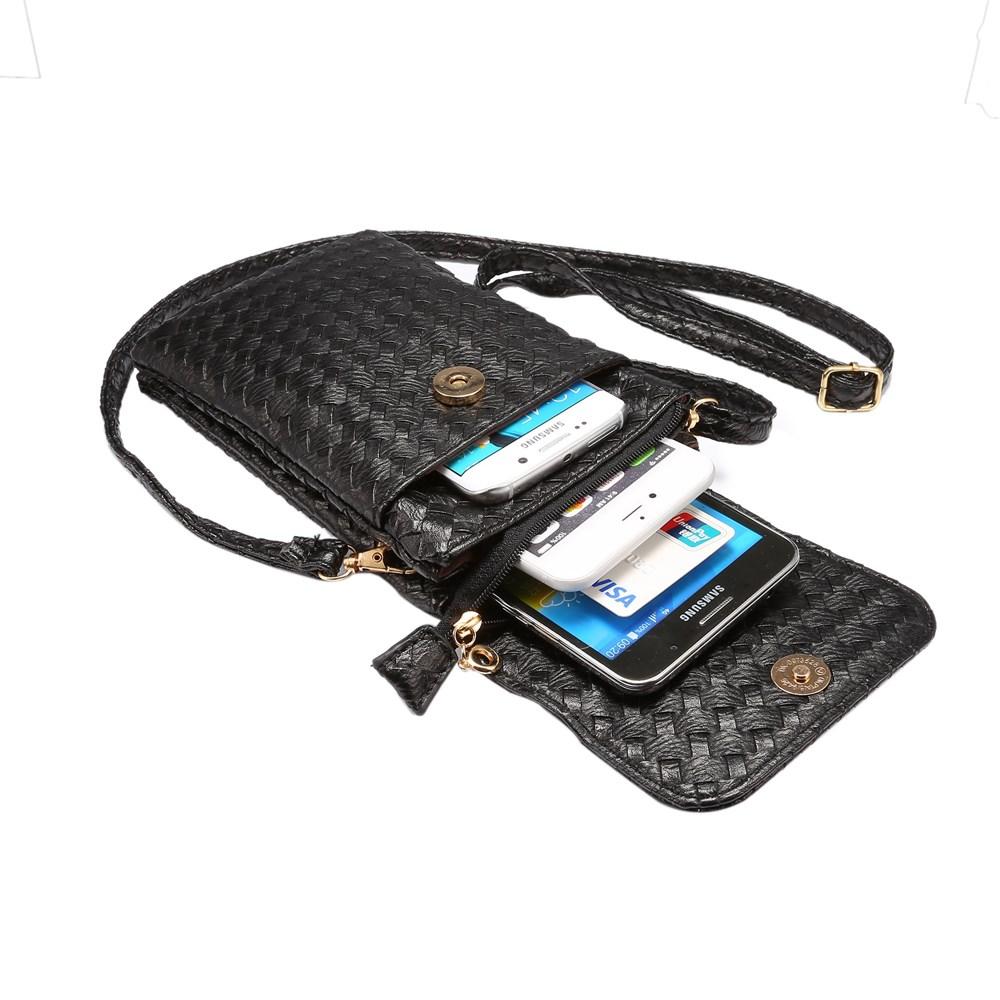 Braided Wallet Purse Black