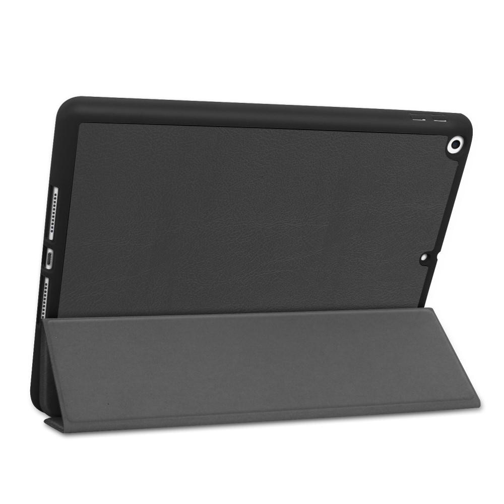 iPad 10.2 7th Gen (2019) Tri-Fold Cover w. Pen-holder Black