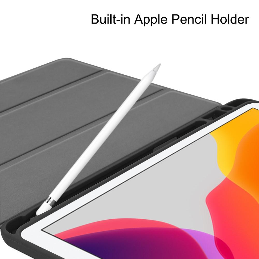 iPad 10.2 7th Gen (2019) Tri-Fold Cover w. Pen-holder Black