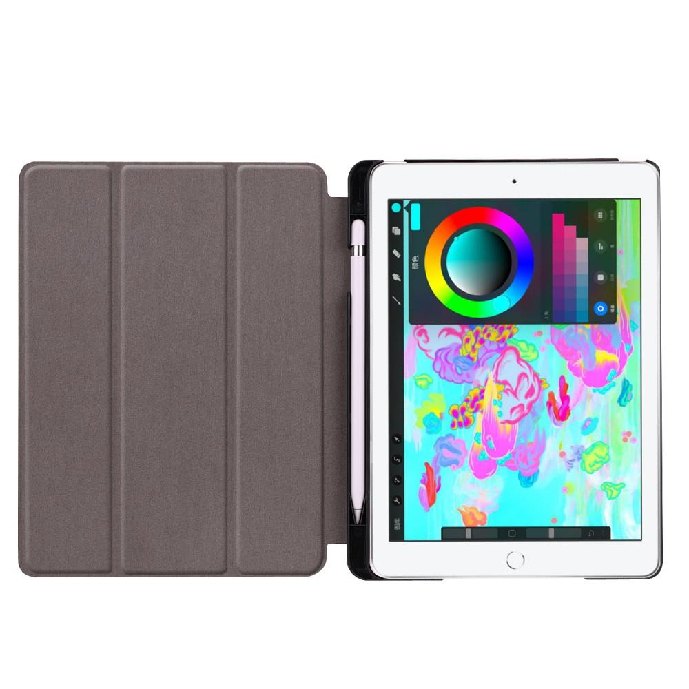 iPad Air 2 9.7 (2014) Tri-Fold Cover w. Pen-holder Black