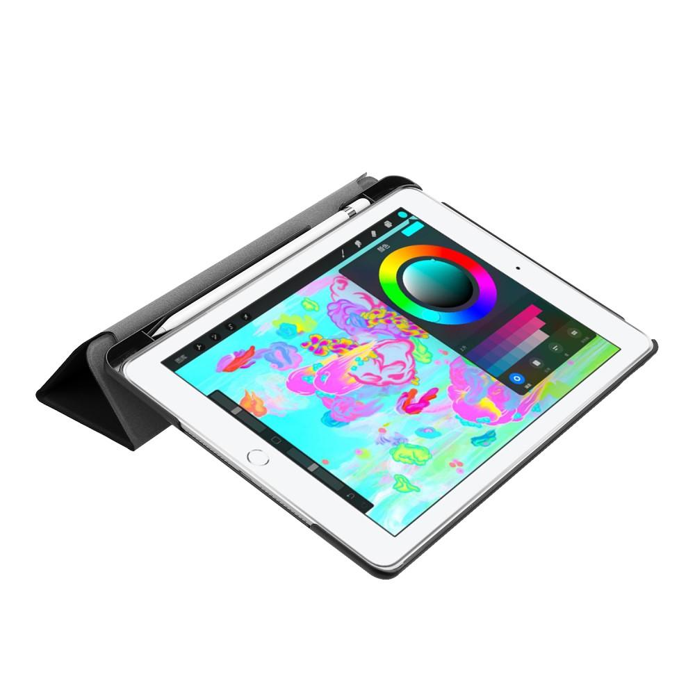 iPad Air 9.7 1st Gen (2013) Tri-Fold Cover w. Pen-holder Black