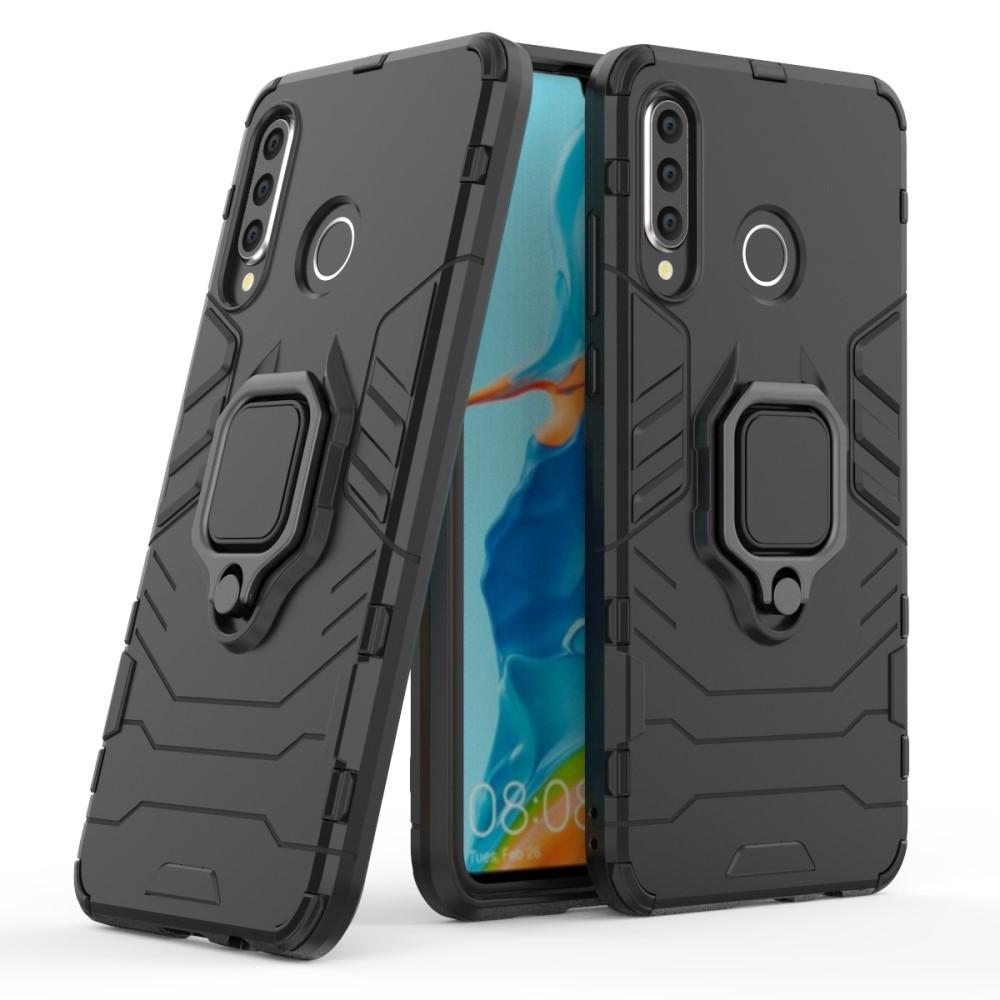 Huawei P30 Lite Hybrid Case Tech Ring Black