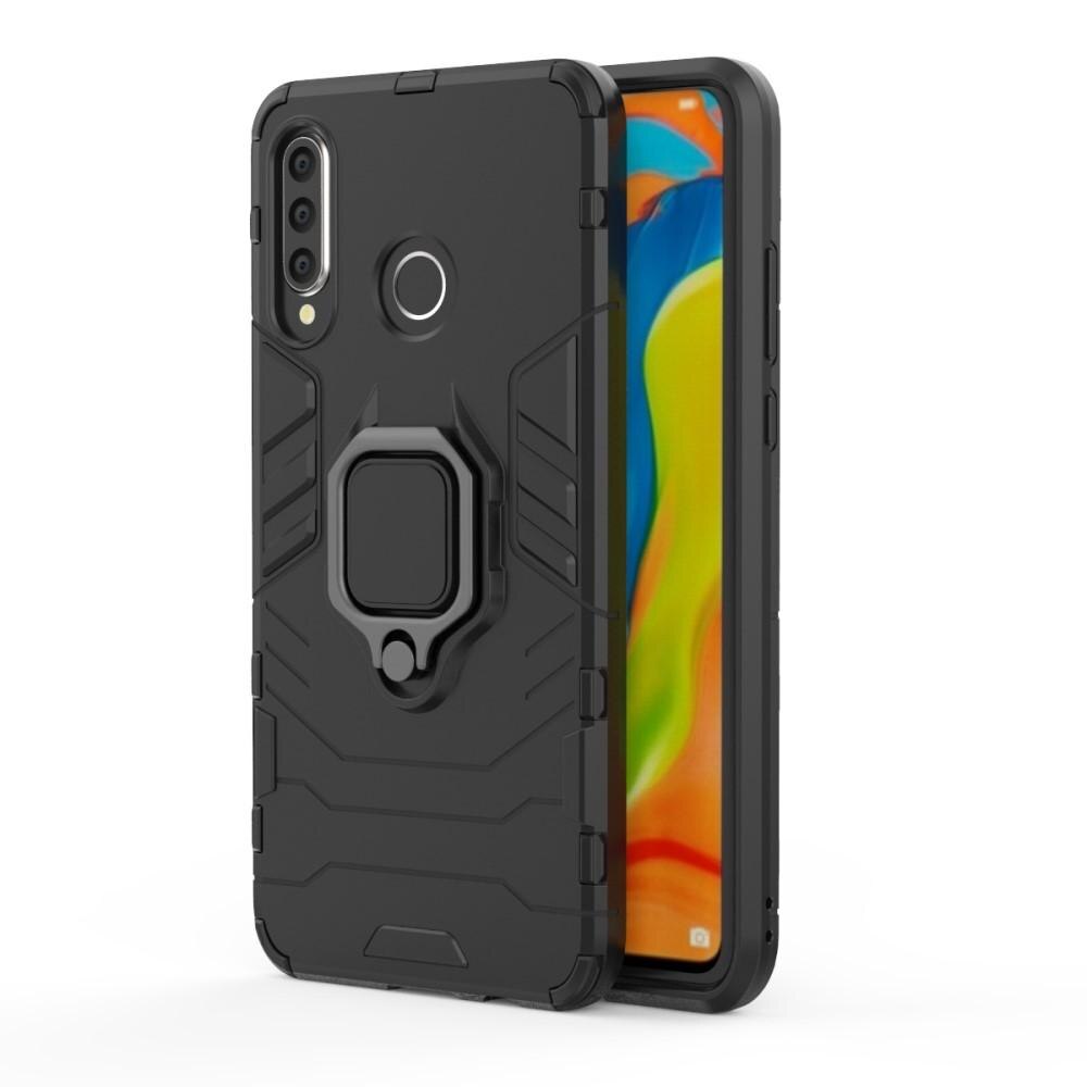 Huawei P30 Lite Hybrid Case Tech Ring Black