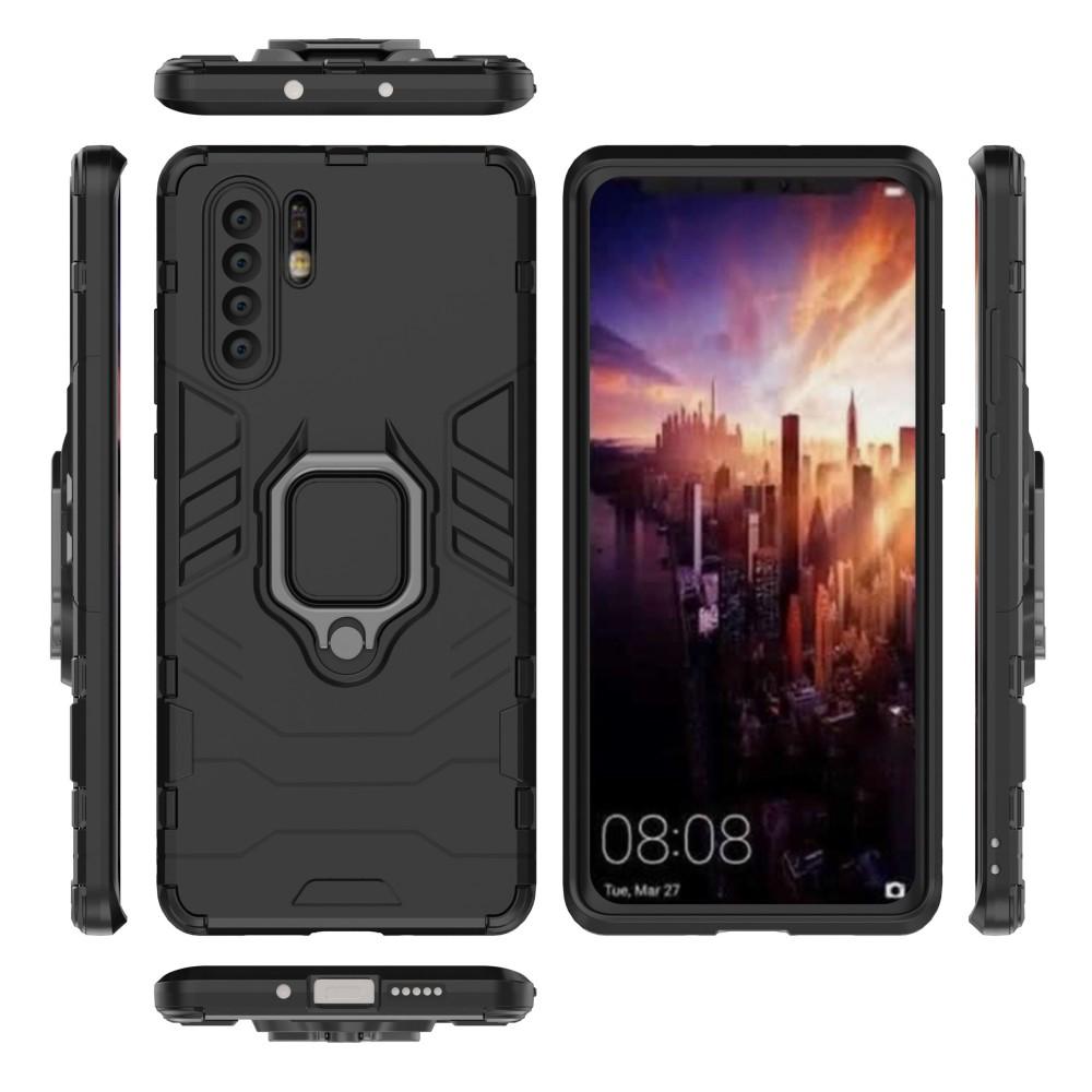 Huawei P30 Pro Hybrid Case Tech Ring Black