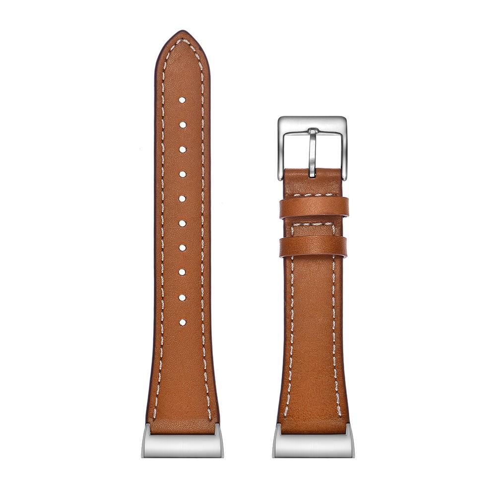 Fitbit Charge 4/Charge 3 Leather Strap Brown