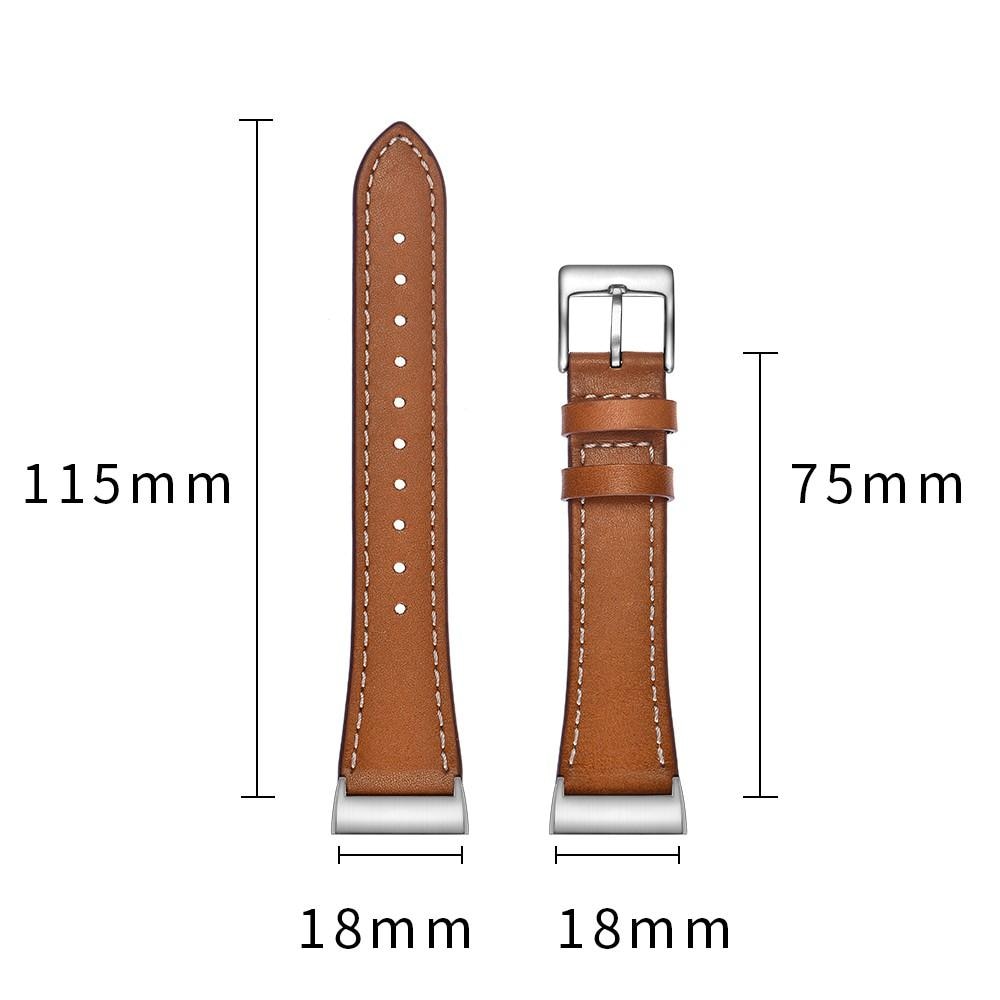 Fitbit Charge 3/4 Leather Strap Brown