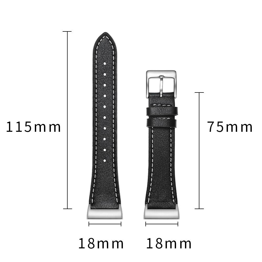 Fitbit Charge 3/4 Leather Strap Black