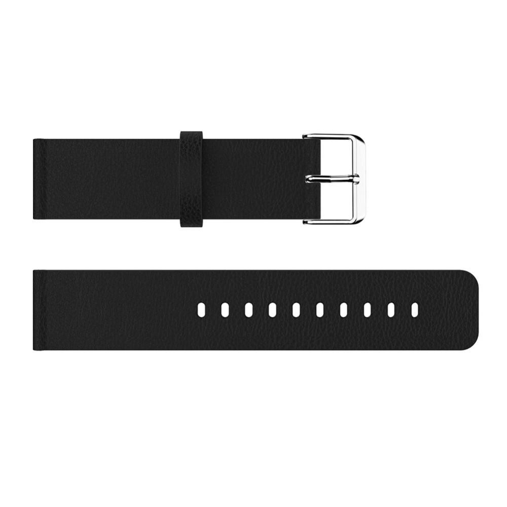 Fitbit Versa/Versa 2 Leather Strap Black