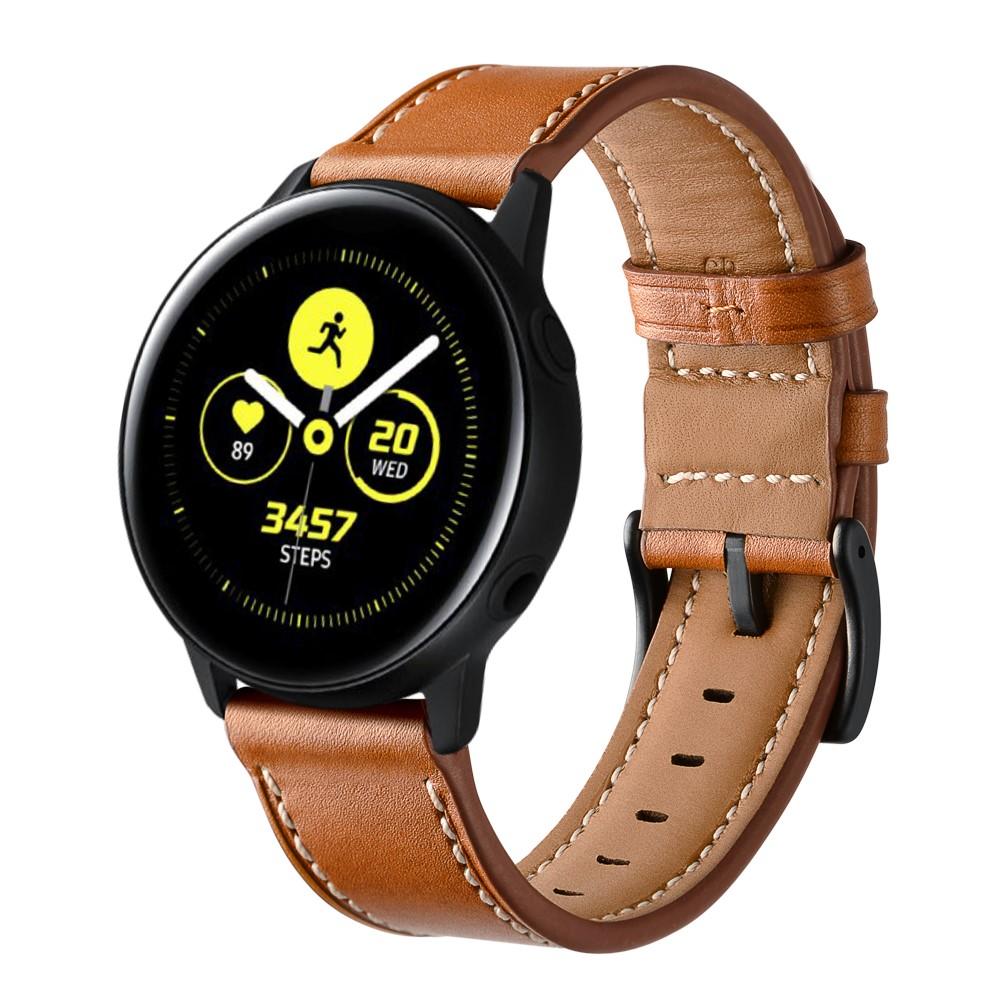 Samsung Galaxy Watch 42mm/Watch Active Leather Strap Brown