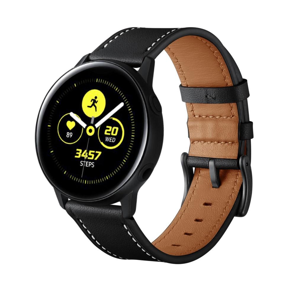 Samsung Galaxy Watch 42mm/Watch Active Leather Strap Black