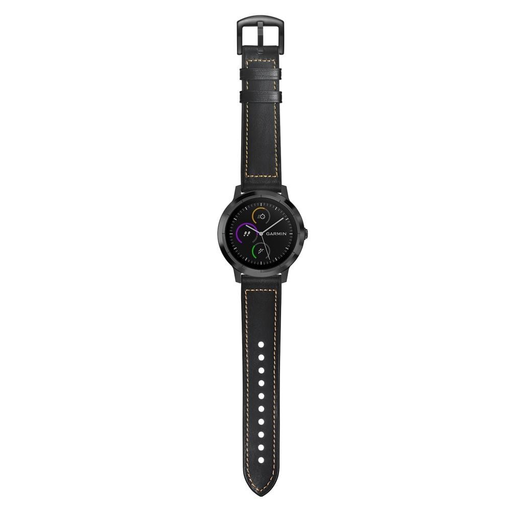 Garmin Vivoactive 3 Leather Strap Black