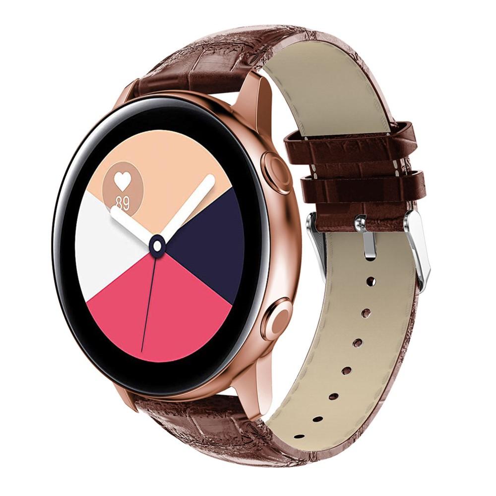 Samsung Galaxy Watch Active Croco Leather Band Brown