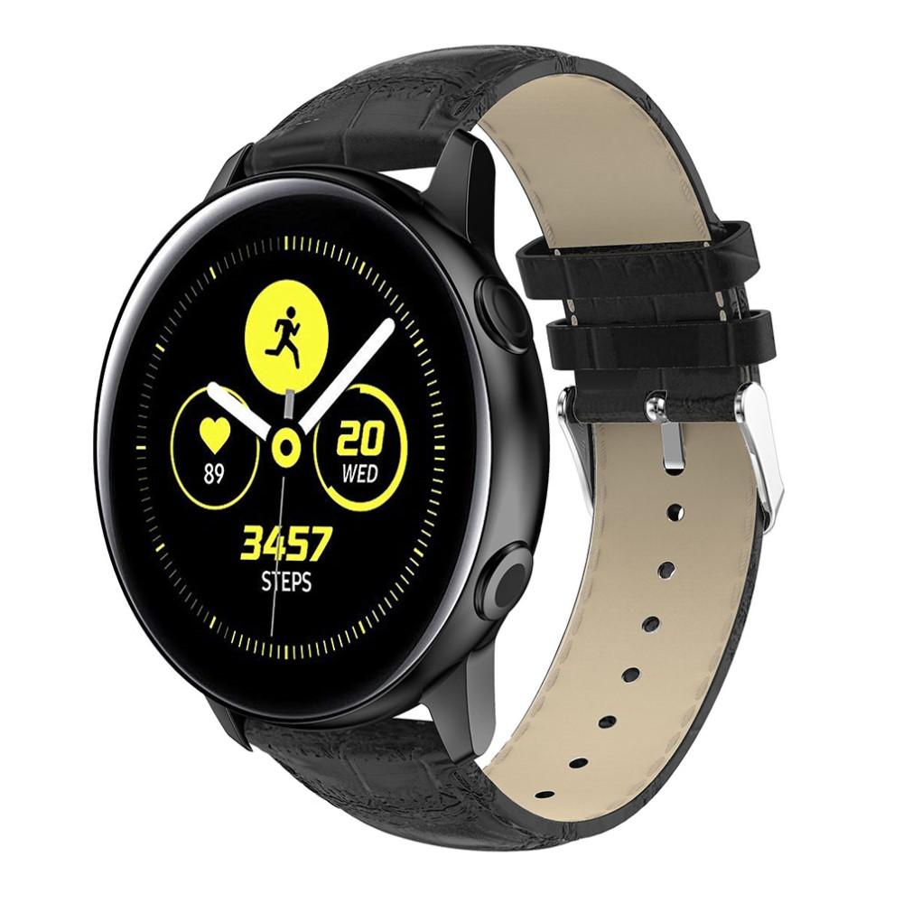 Samsung Galaxy Watch Active Croco Leather Band Black