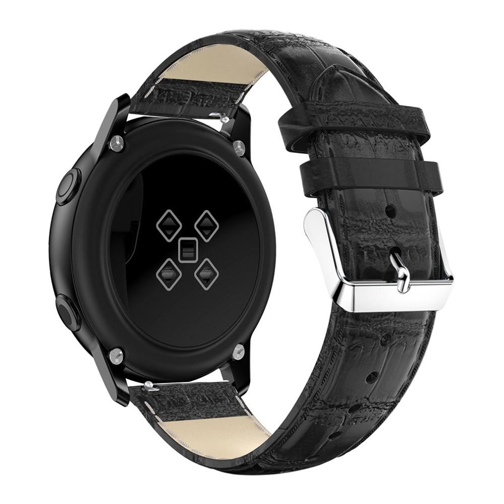 Samsung Galaxy Watch Active Croco Leather Band Black