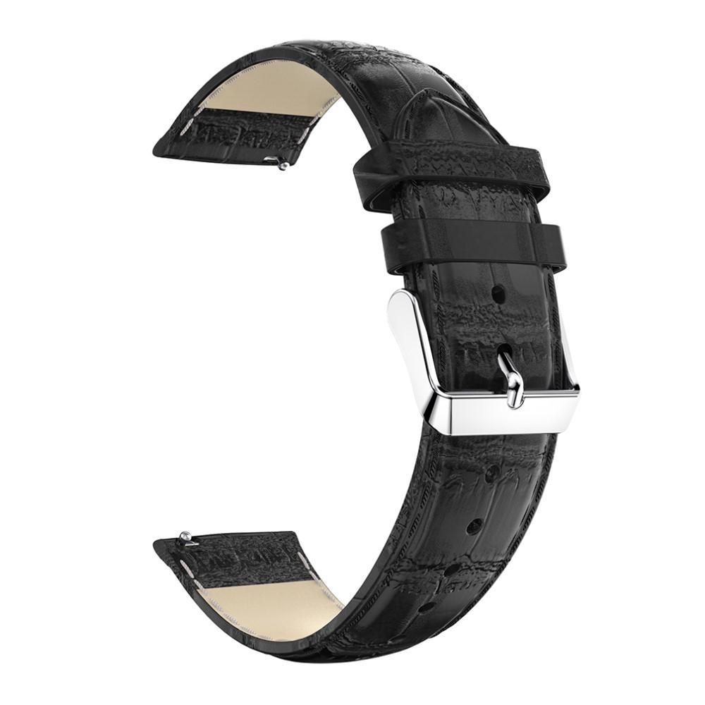 Samsung Galaxy Watch Active Croco Leather Band Black