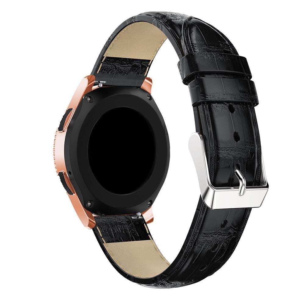 Samsung Galaxy Watch 42mm Croco Leather Band Black