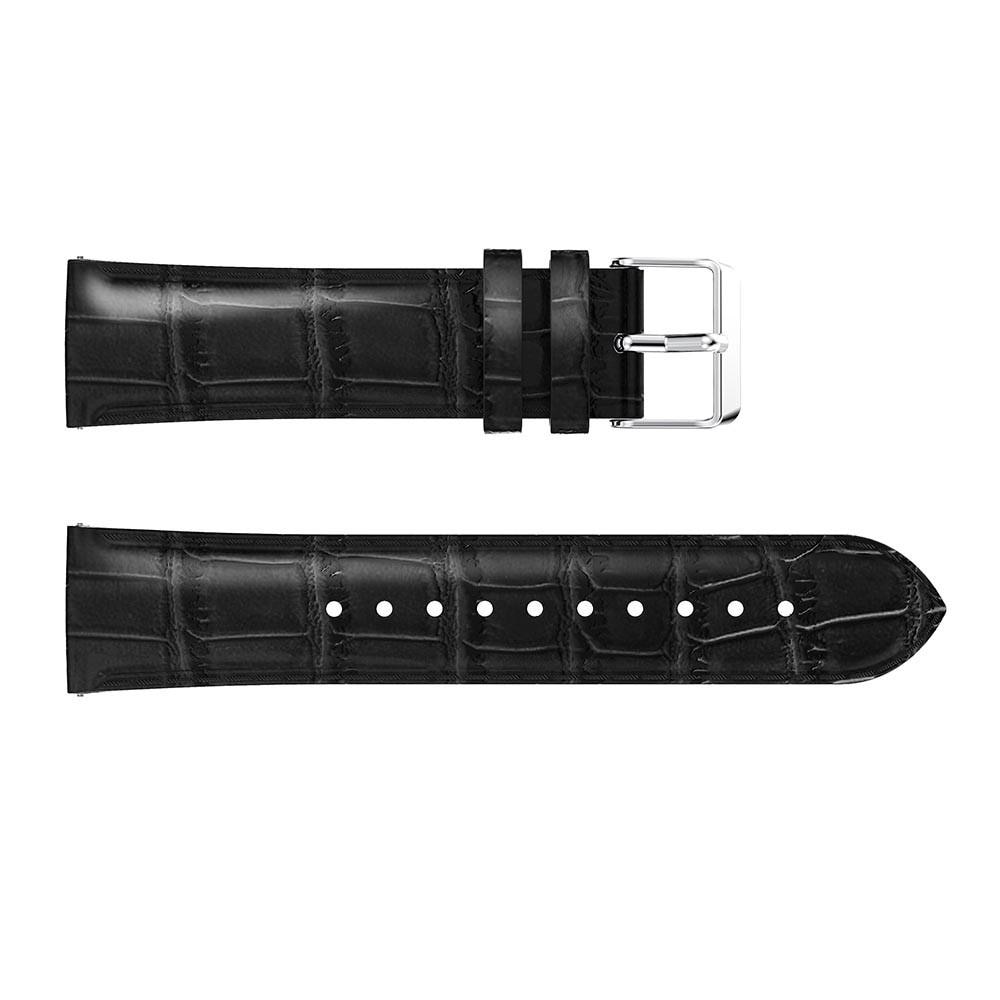 Polar Pacer Croco Leather Band Black