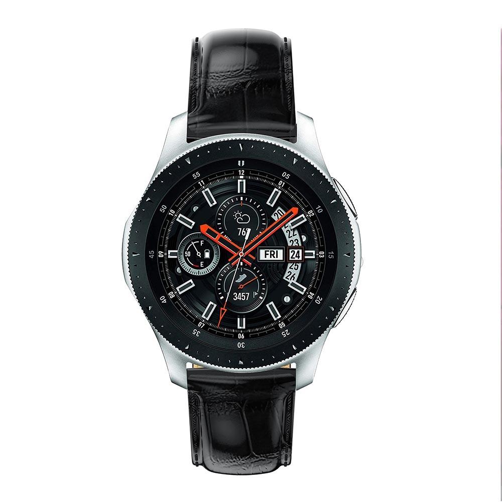 Samsung Galaxy Watch 46mm Croco Leather Band Black