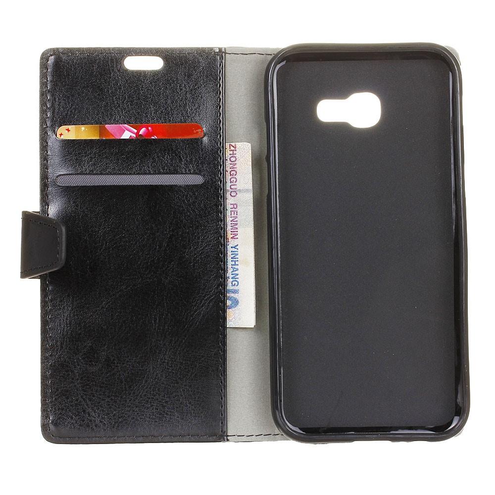 Samsung Galaxy Xcover 4/4s Leather Wallet Black