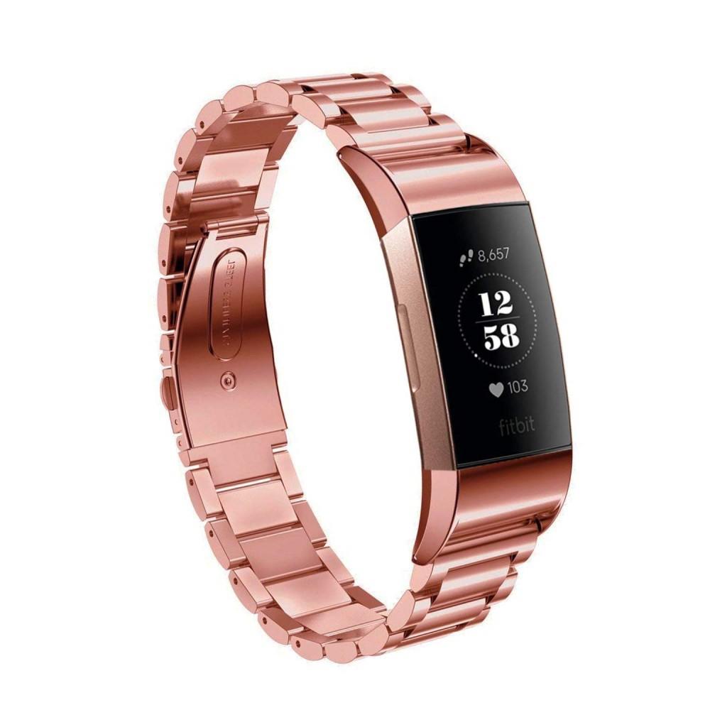 Fitbit Charge 3/4 Metal Band Rose Gold