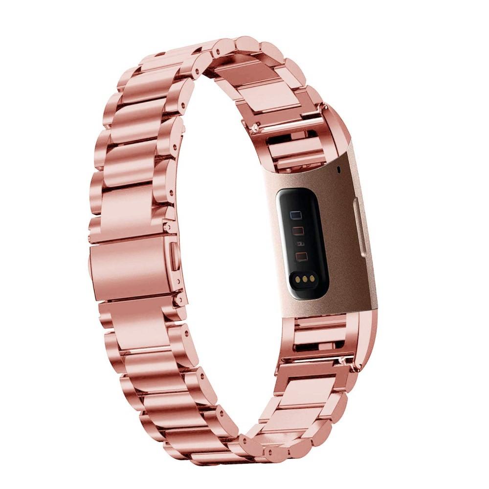 Fitbit Charge 3/4 Metal Band Rose Gold