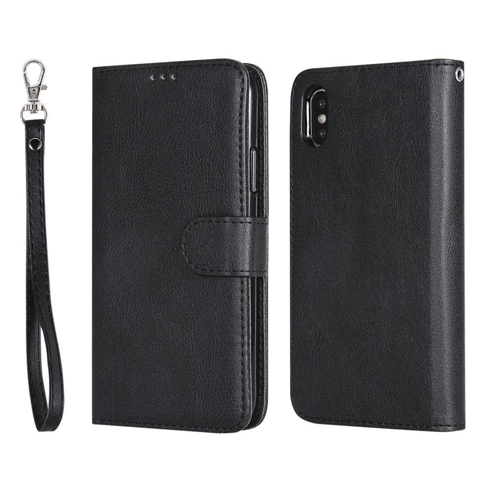 iPhone X/XS Magnetic Book Cover Black