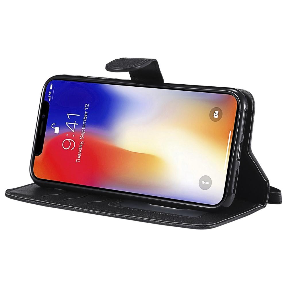 iPhone X/XS Magnetic Book Cover Black
