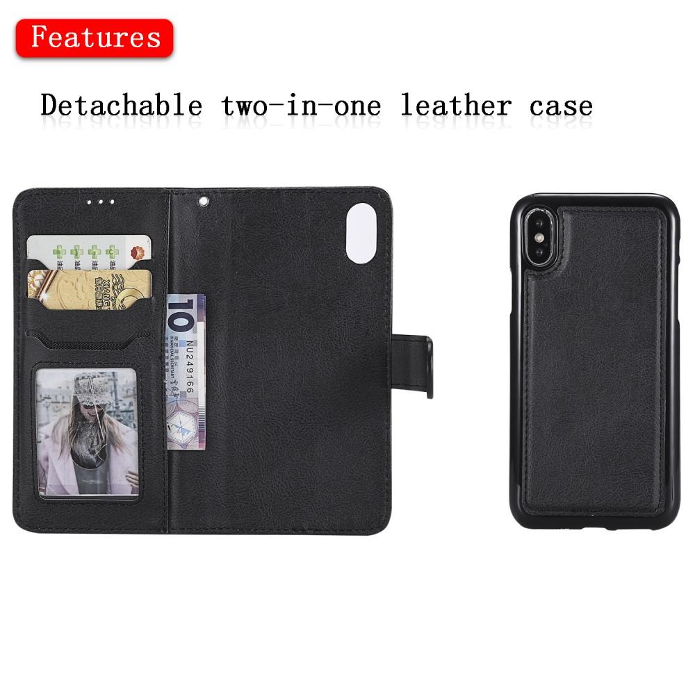 iPhone X/XS Magnetic Book Cover Black